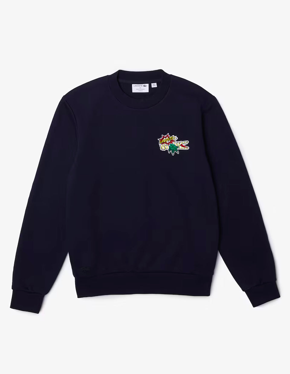 Men's Badge Organic Cotton Sweatshirt 166 MARINE