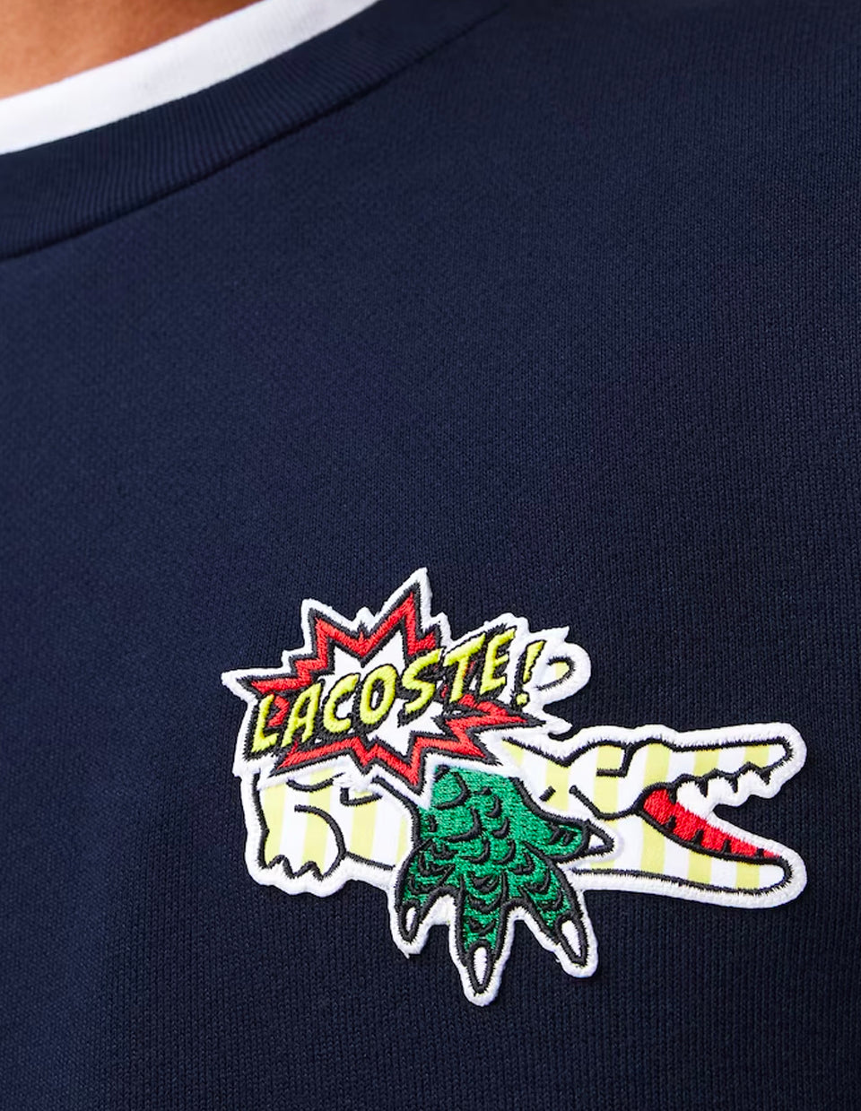 Men's Badge Organic Cotton Sweatshirt 166 MARINE