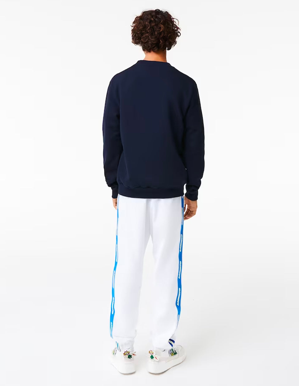 Men's Badge Organic Cotton Sweatshirt 166 MARINE