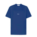 Men's Msgm Brush Stroke Micrologo Print Navy