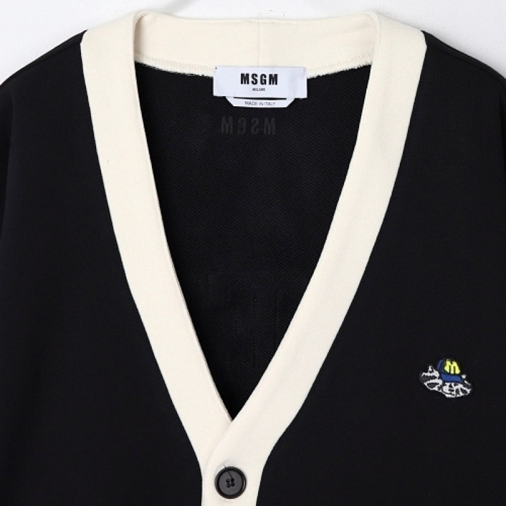 Men's Msgm Felpa Cardigans Black