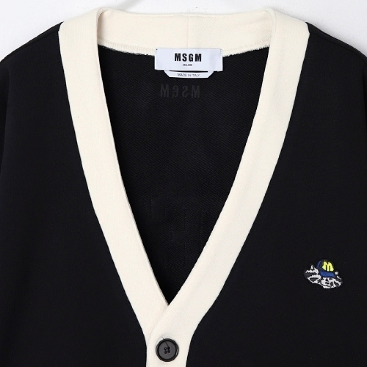 Men's Msgm Felpa Cardigans Black