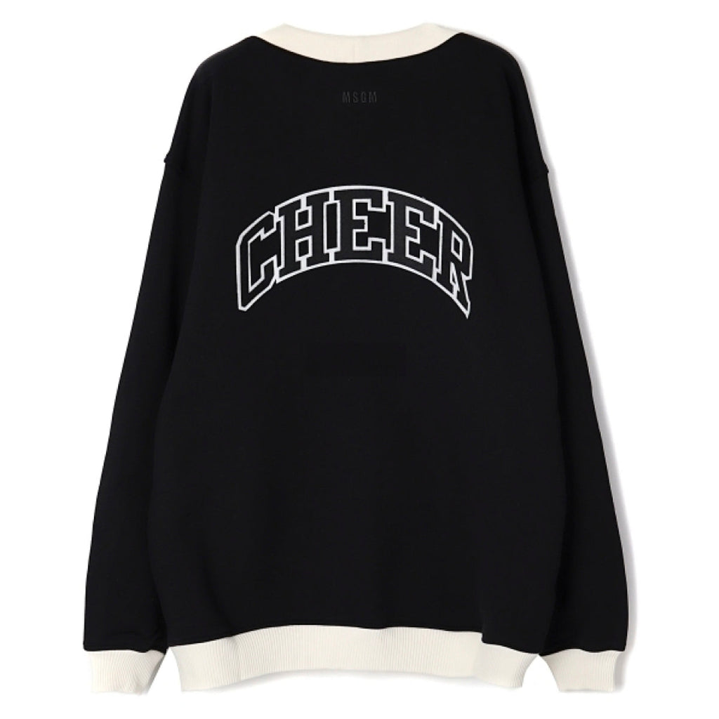 Men's Msgm Felpa Cardigans Black