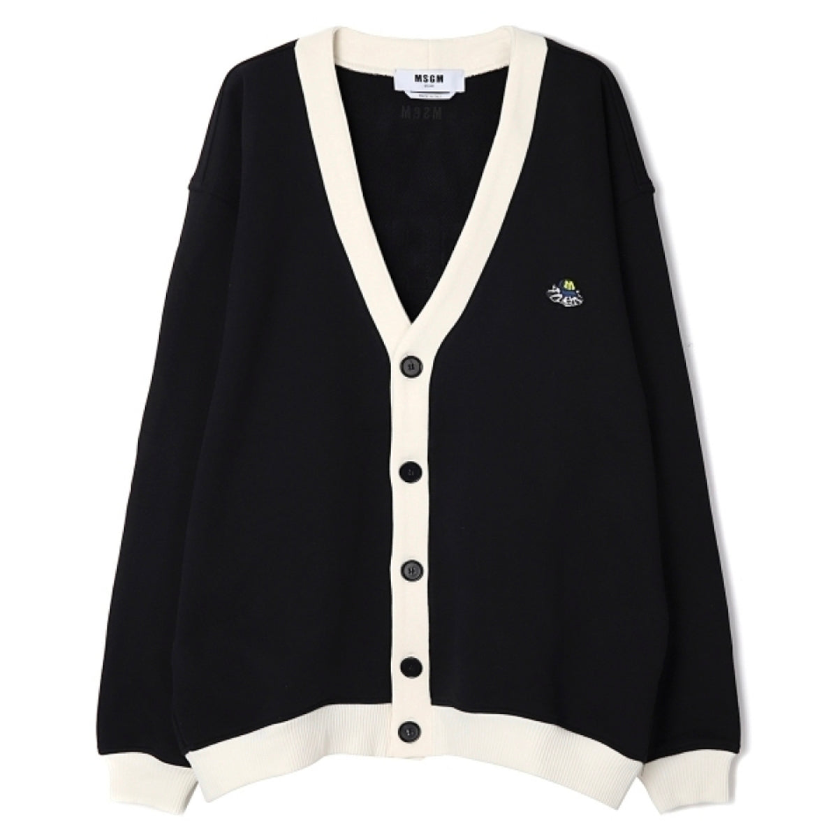 Men's Msgm Felpa Cardigans Black
