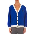 Men's Msgm Felpa Cardigans Blue Dark