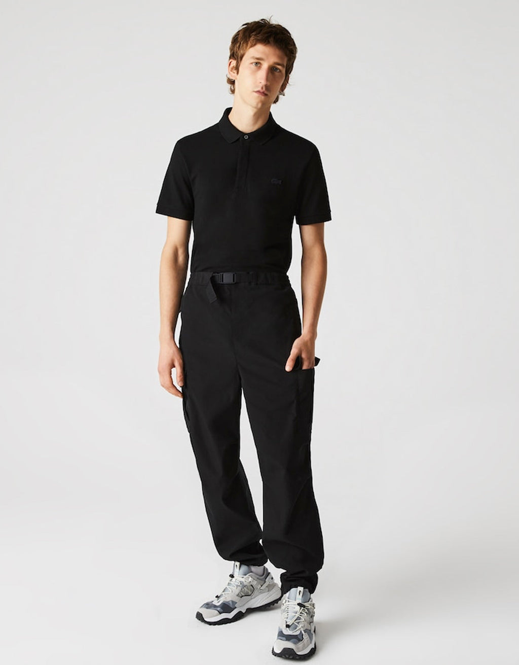 Men's Stretch Cotton Smart Paris Polo Black