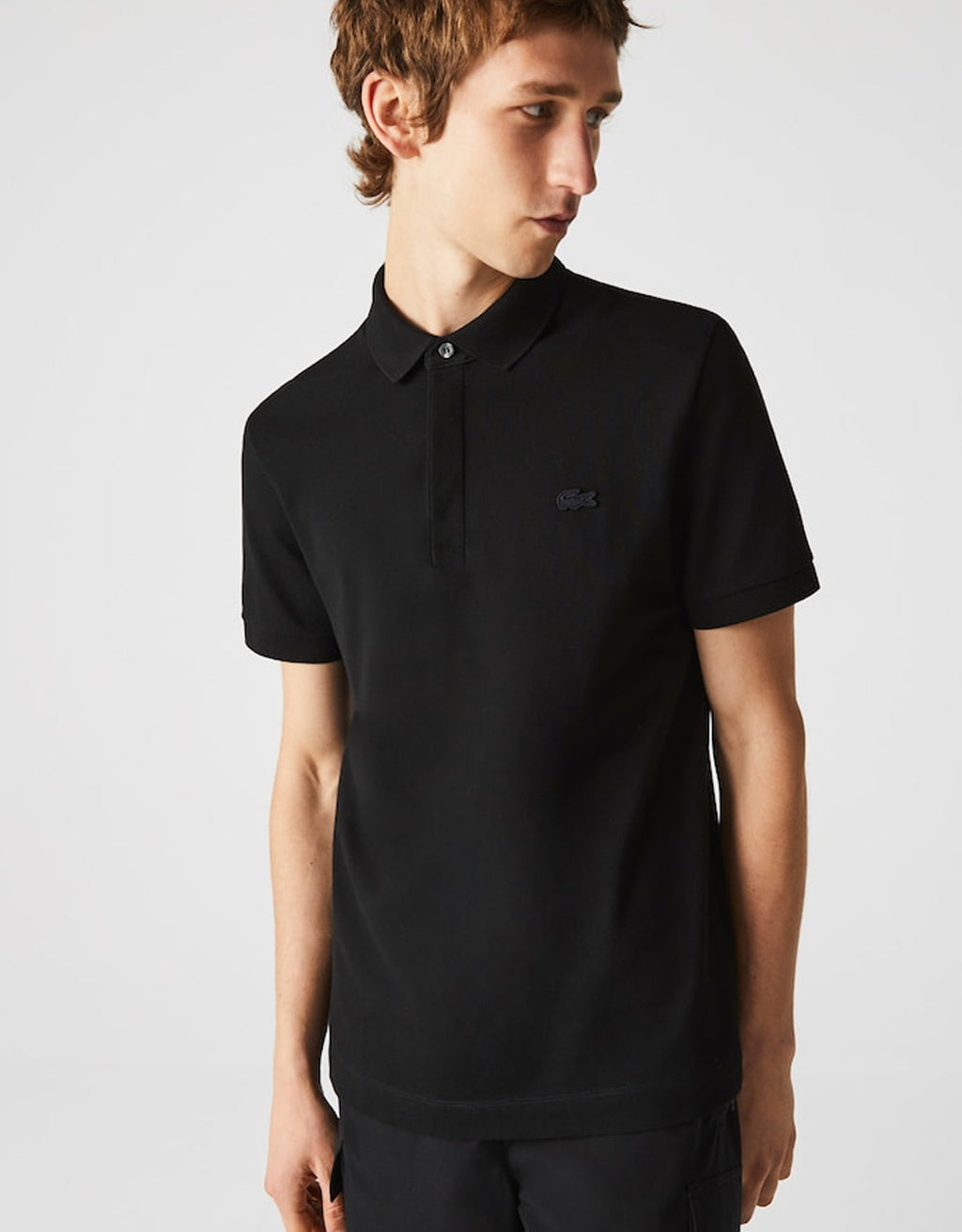 Men's Stretch Cotton Smart Paris Polo Black