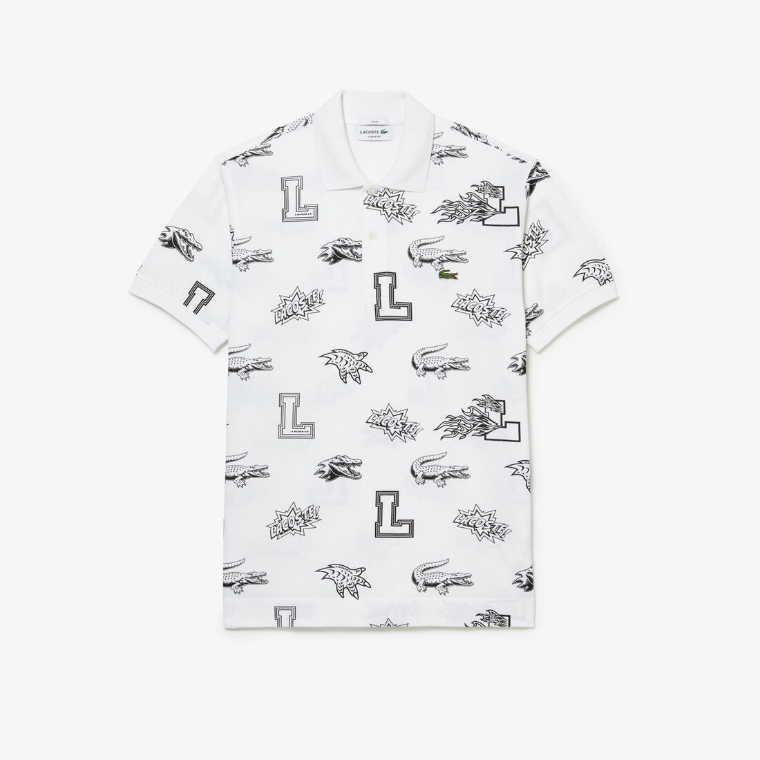 Unisex Holiday Custom Print Polo Shirt White