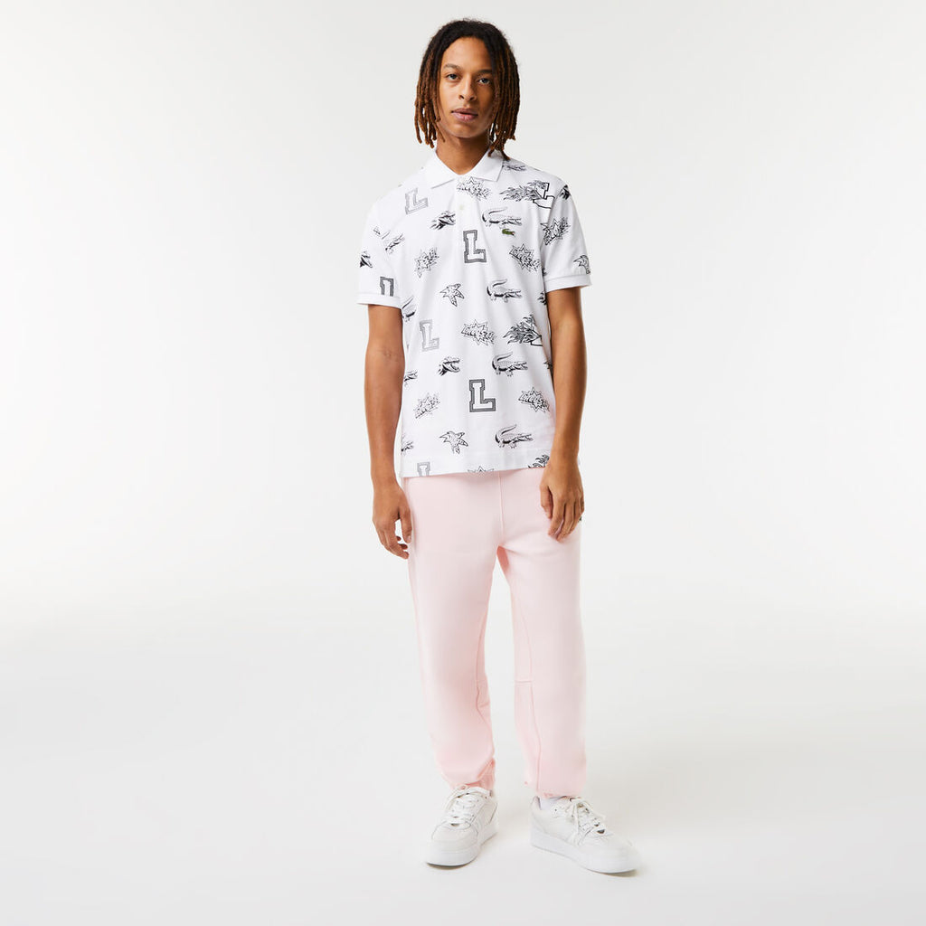 Unisex Holiday Custom Print Polo Shirt White