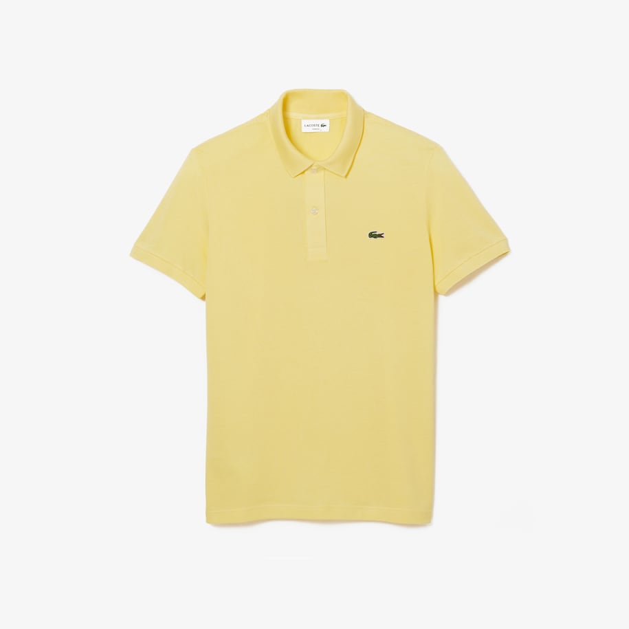Men's Slim Fit Petit Piqué Polo Yellow