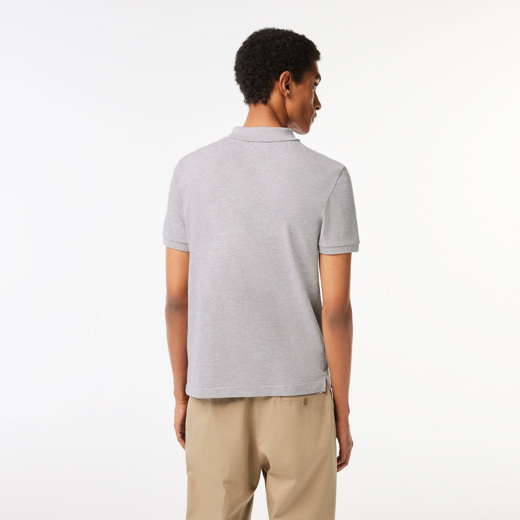 Men's Original L.12.12 Slim Fit Petit Piqué Cotton Polo Grey Chine