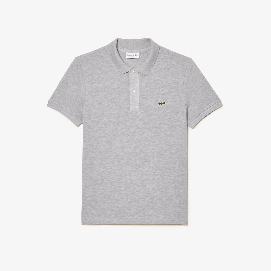 Men's Original L.12.12 Slim Fit Petit Piqué Cotton Polo Grey Chine