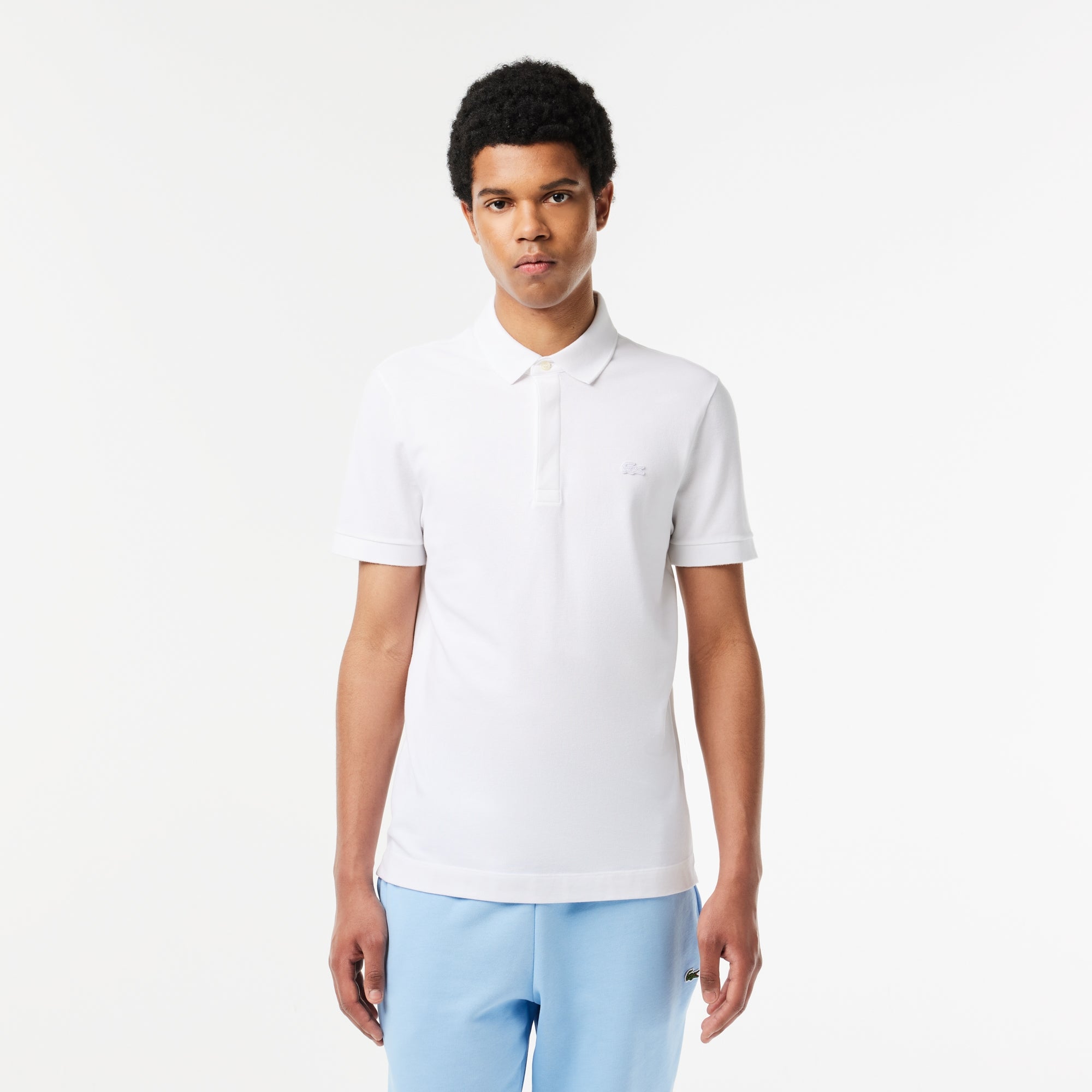 Men's Stretch Cotton Smart Paris Polo White
