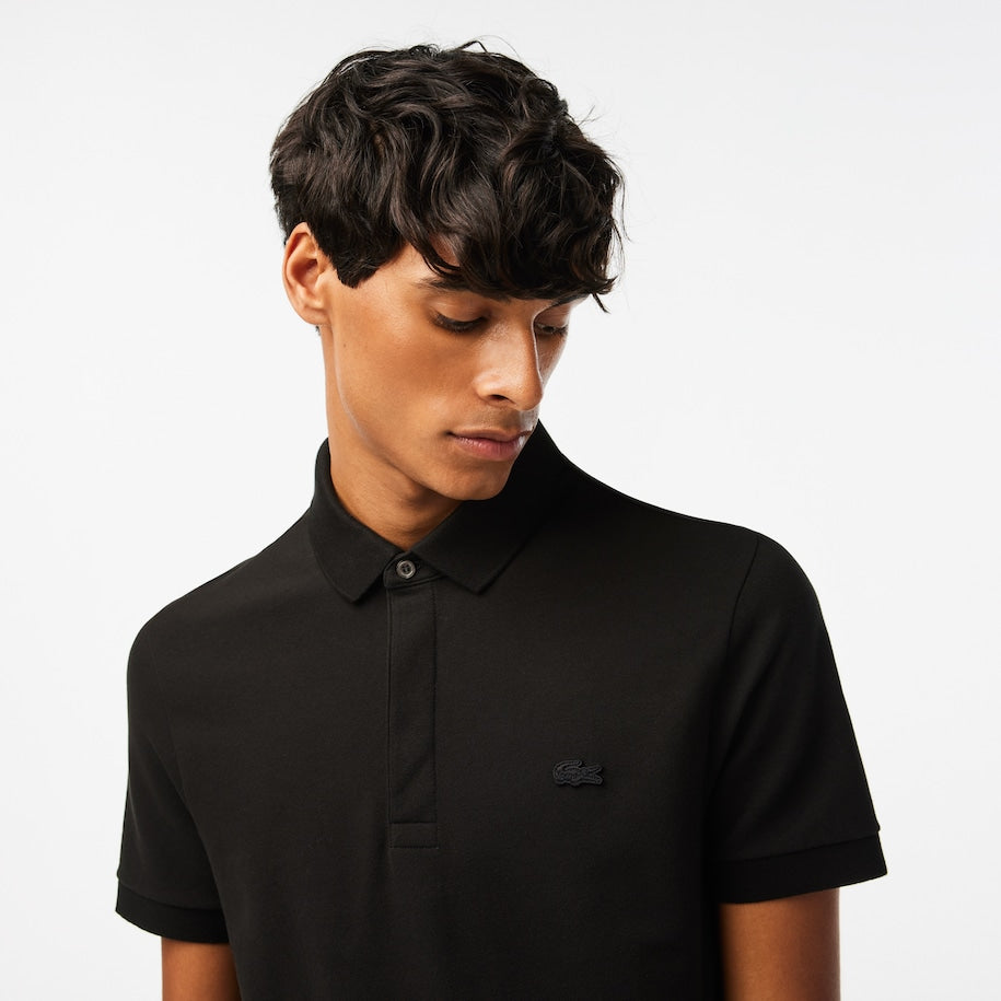 Men's Stretch Cotton Smart Paris Polo Black