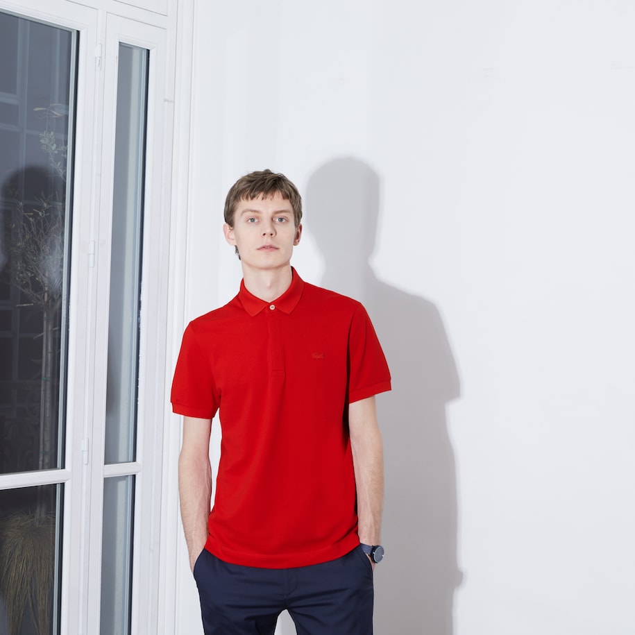 Men's Stretch Cotton Smart Paris Polo Red