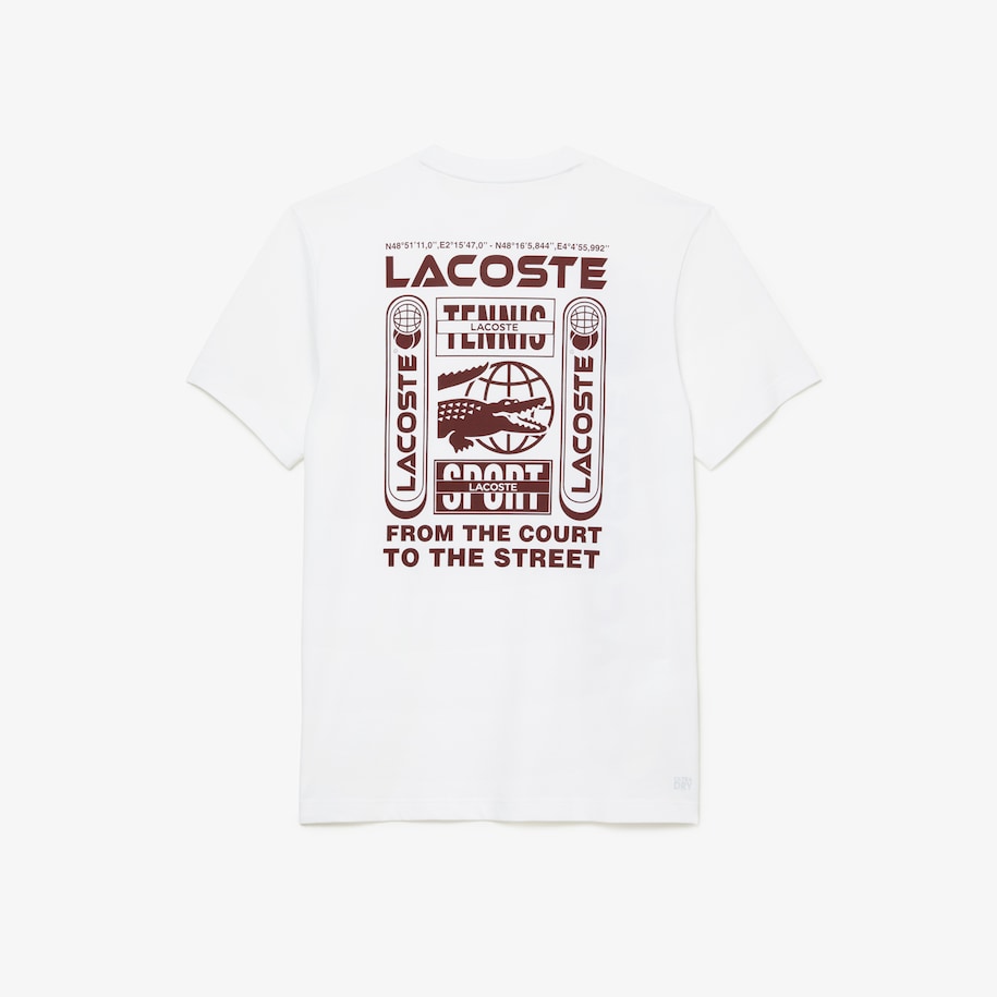 Men's Lacoste Tennis x Daniil Medvedev Regular Fit T-Shirt White