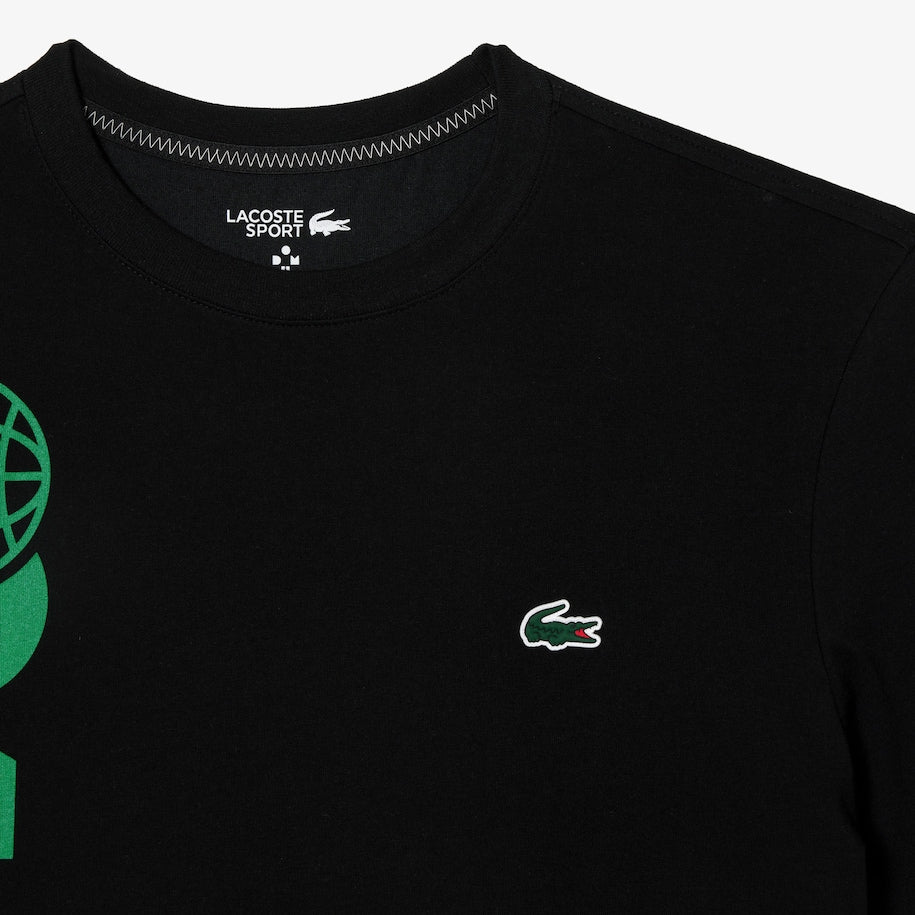 Men's Lacoste Tennis x Daniil Medvedev Regular Fit T-Shirt Black