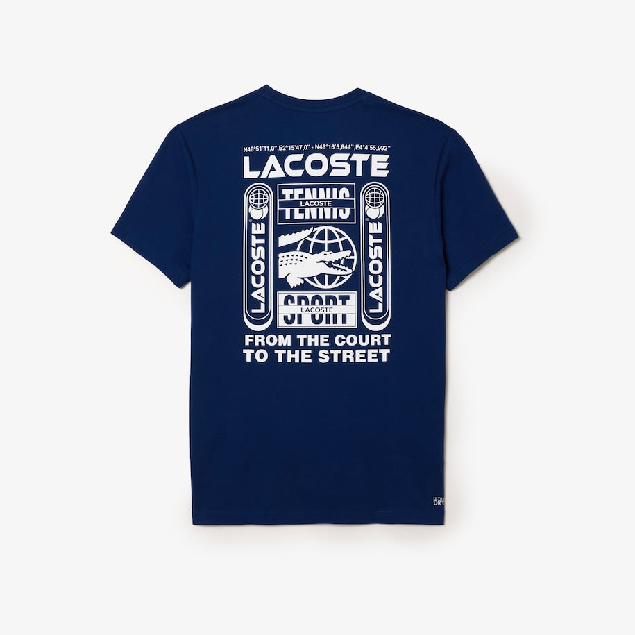 Lacoste Tennis x Daniil Medvedev Regular Fit T-shirt Navy Blue