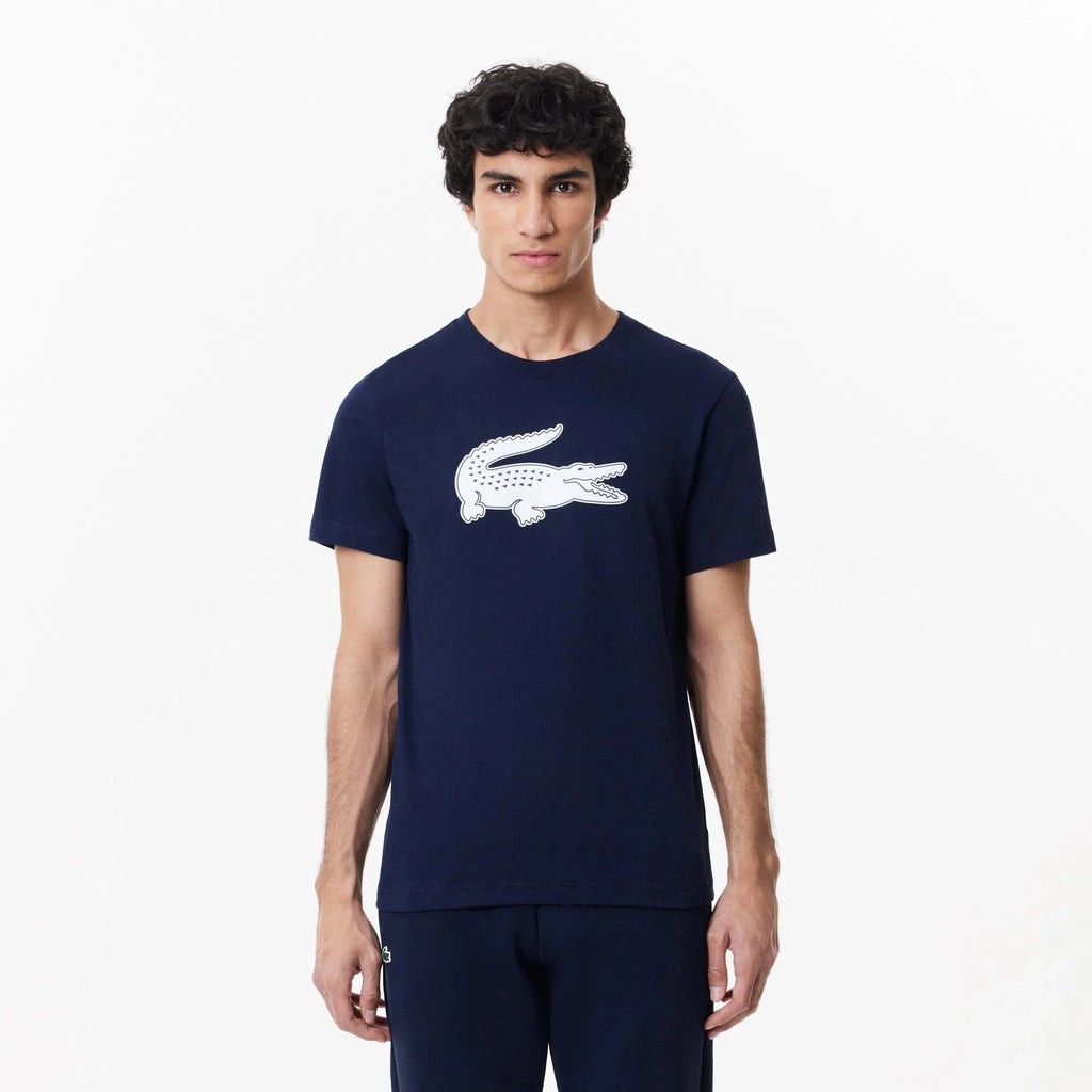 Lacoste (Men's Navy ultra dry logo sport t-shirt)