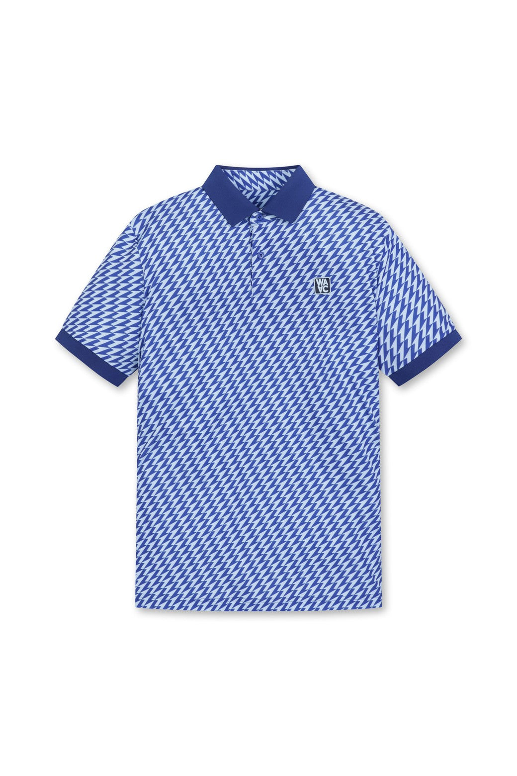 Men's ATHLETIC Arrow Rib Collar Polo Blue