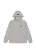 Half Zip Jersey Hoodie Grey | Men