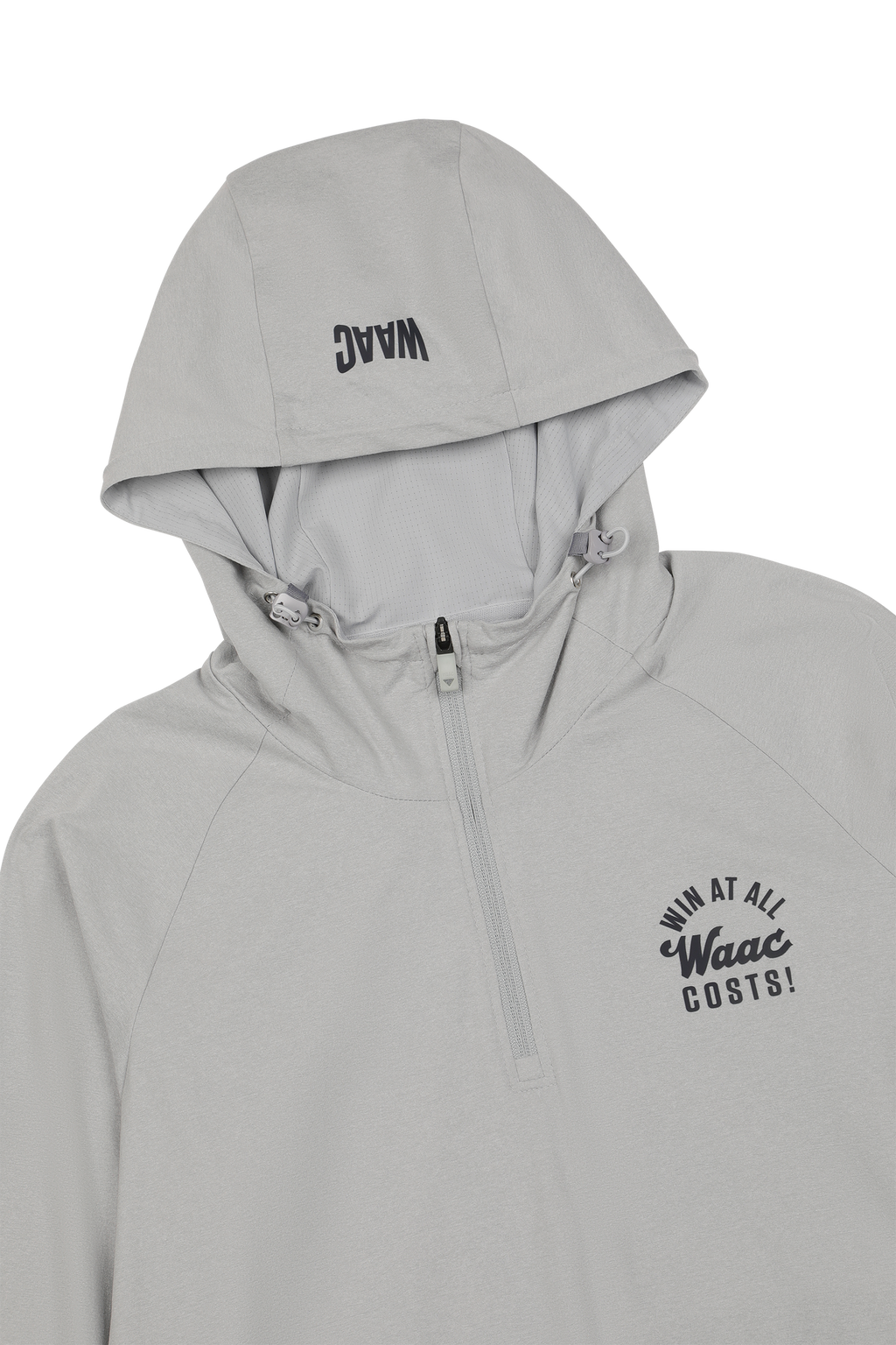 Half Zip Jersey Hoodie Grey | Men