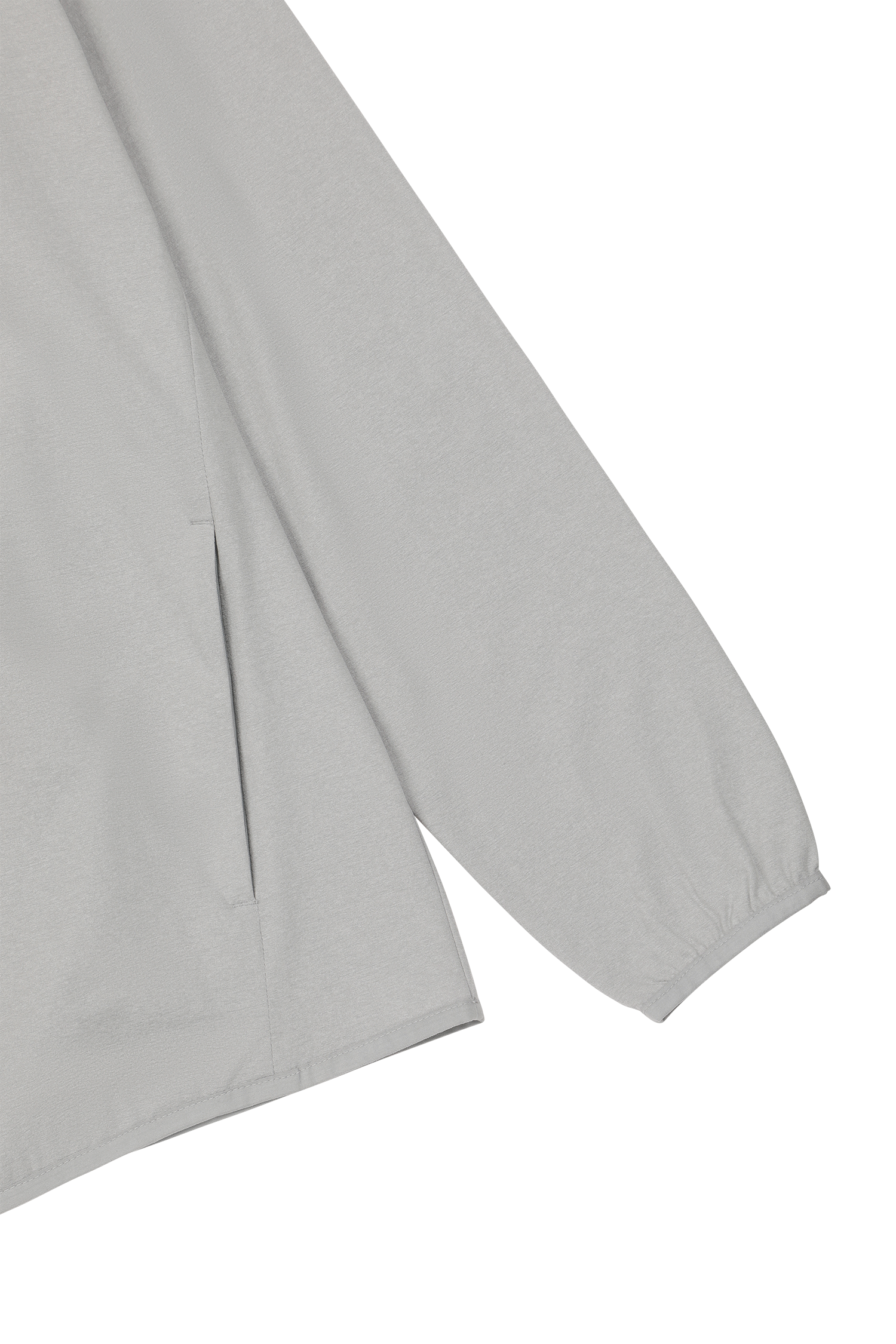 Half Zip Jersey Hoodie Grey | Men