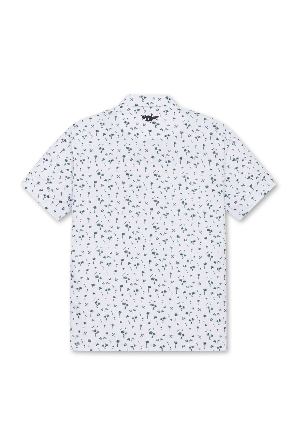 Men's  Allover Motif Polo (EE) White