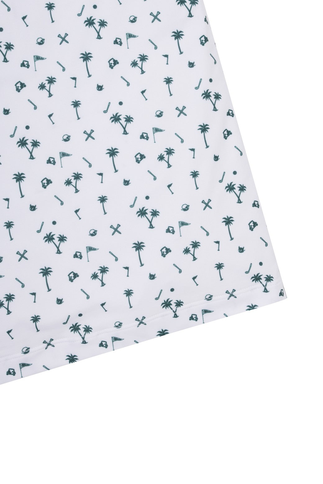 Men's  Allover Motif Polo (EE) White