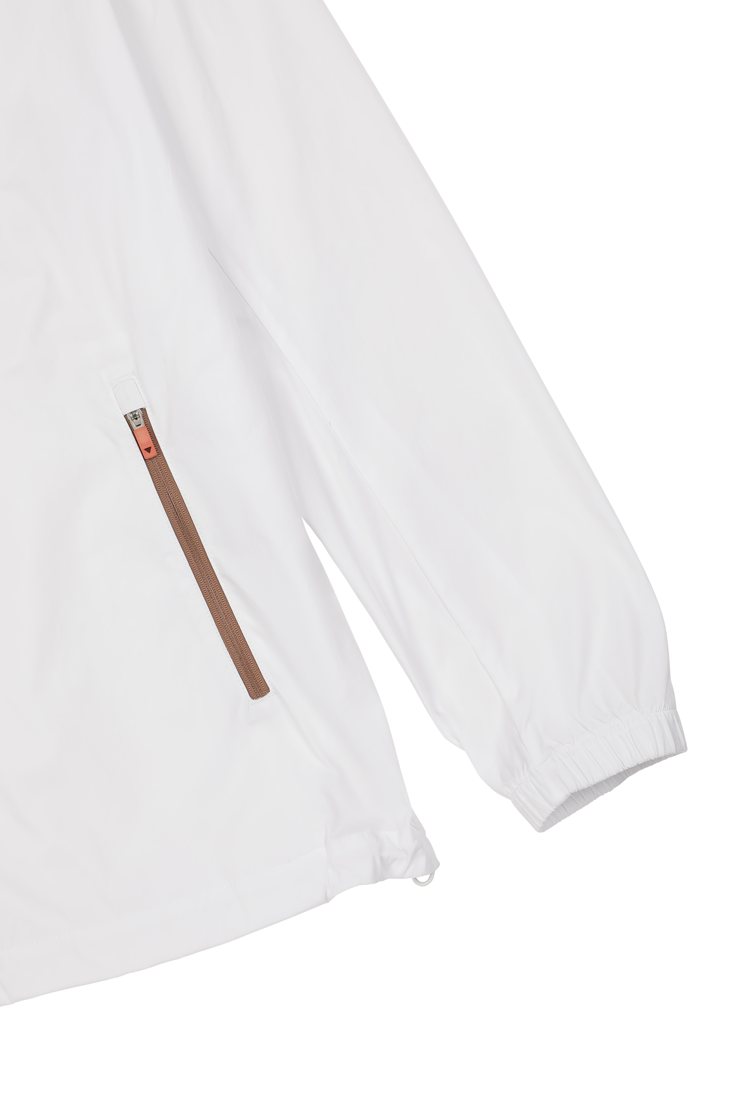 Men's Zip-up Windbreaker White