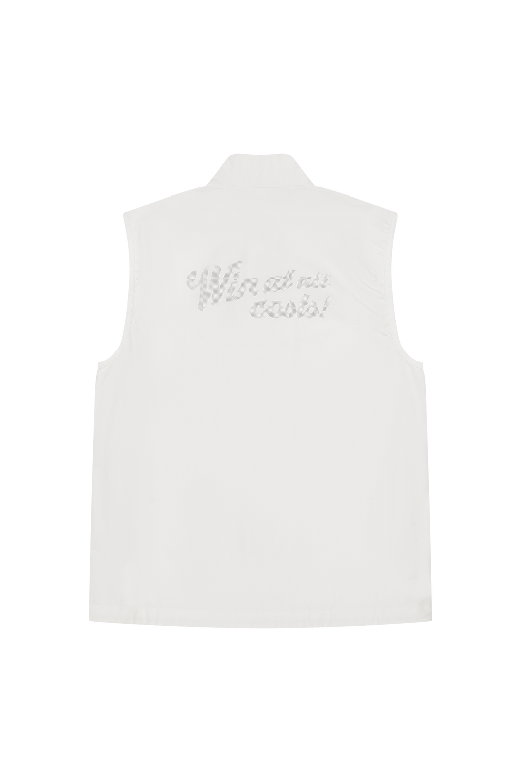 Men's Logo Zip-up Vest White