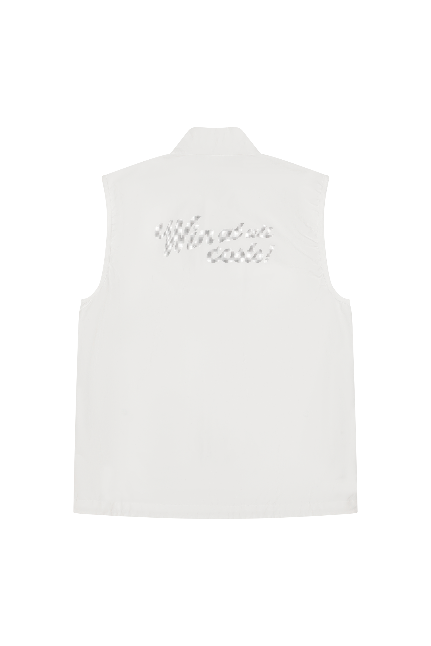 Men's Logo Zip-up Vest White