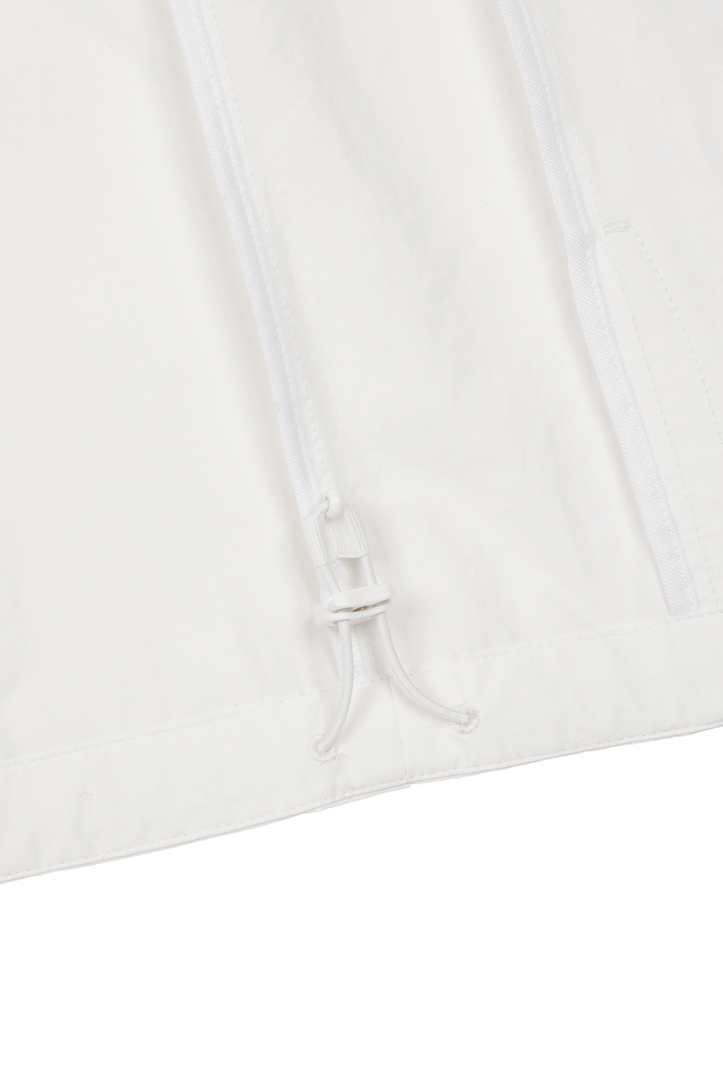 Men's Logo Zip-up Vest White