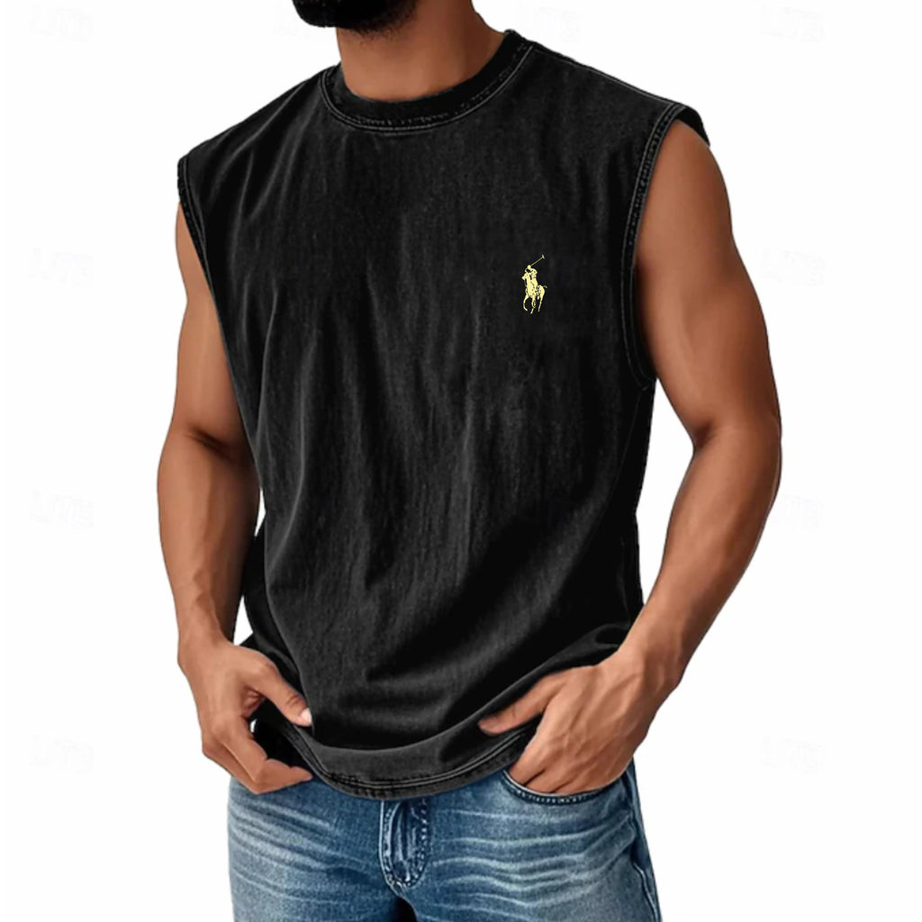 Men's Tank Top Undershirt Sleeveless Shirt Sleeveless Crew Neck Summer Plain Fashion Classic