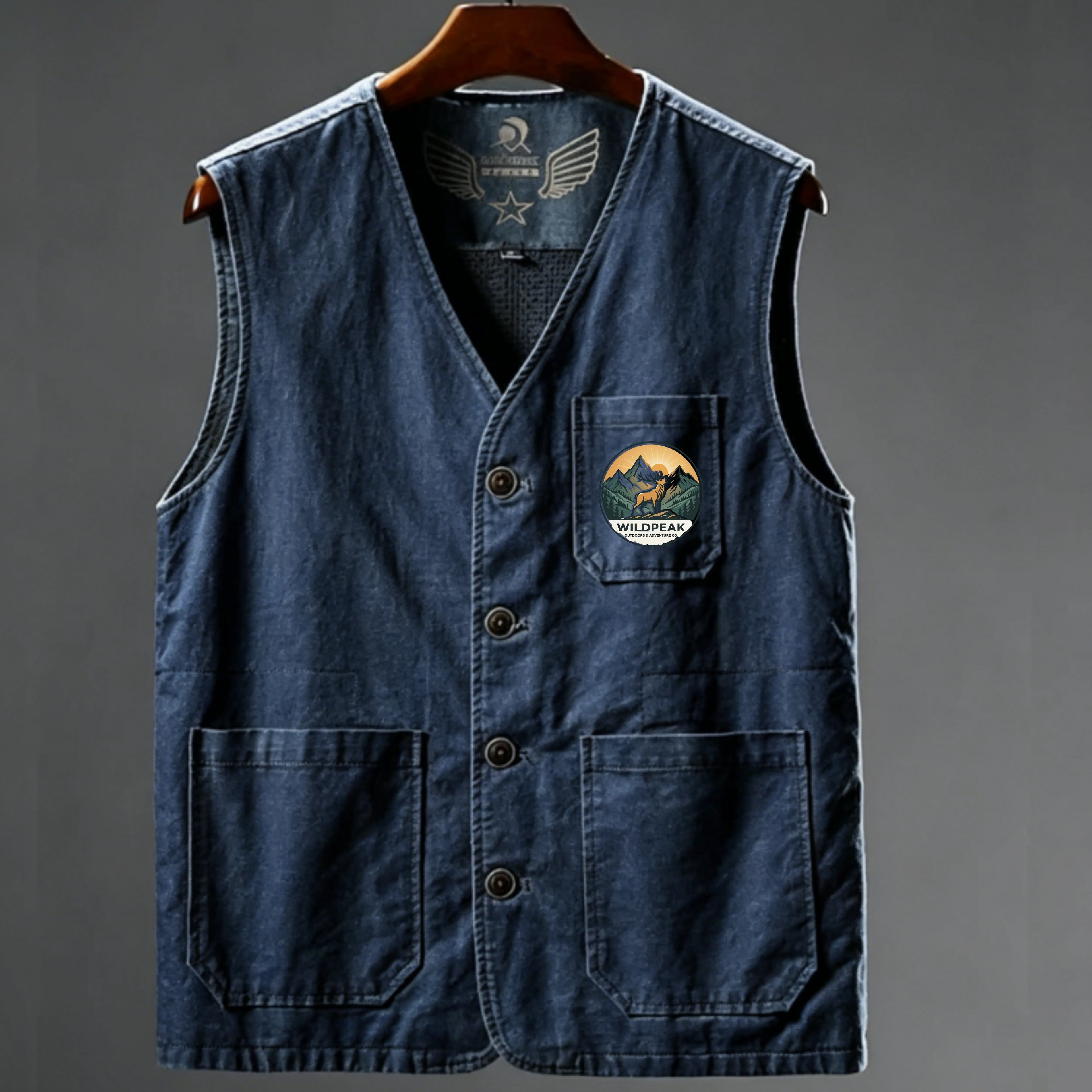 Men's Hiking Vest Summer Spring Outdoor Quick Dry Multi Pockets Lightweight Wear