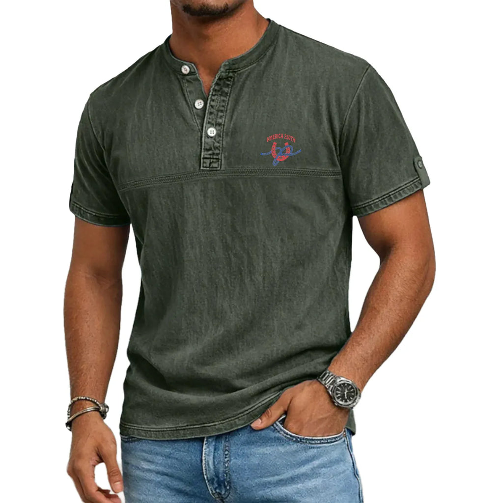 Noah - Stand Collar Short Sleeve
