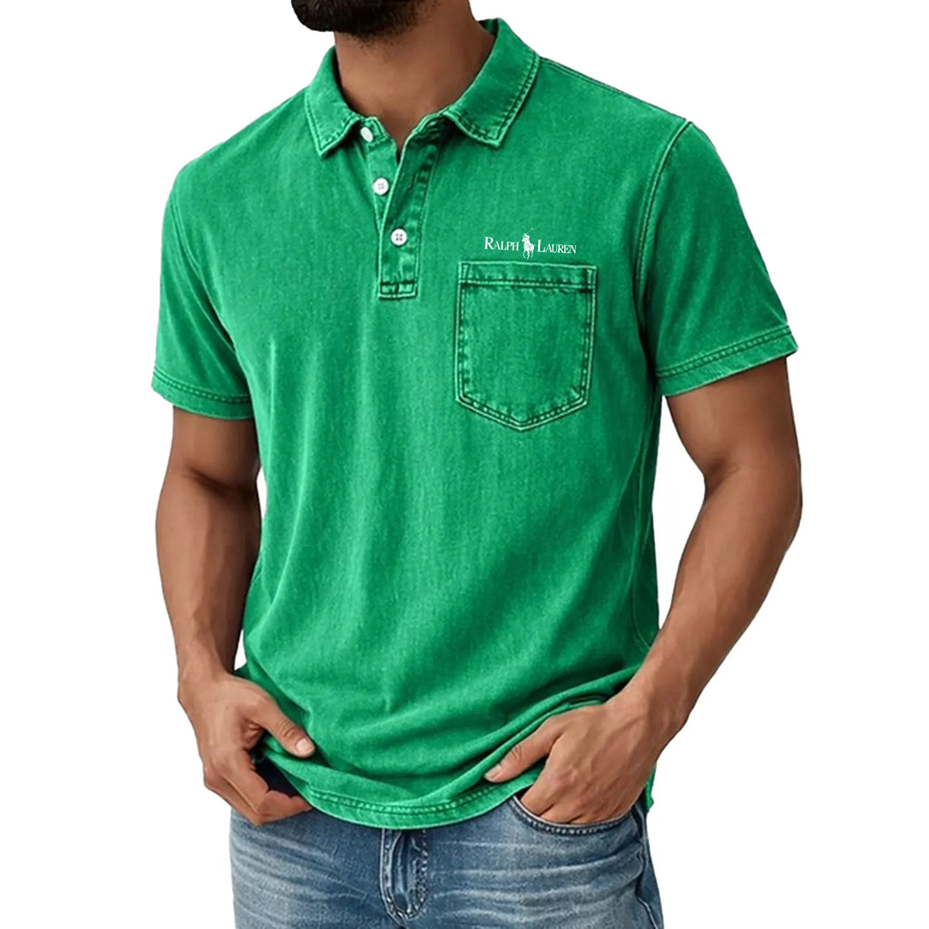 Men's Shirt Casual Shirt Denim Shirt Cotton Acid Wash Shirt