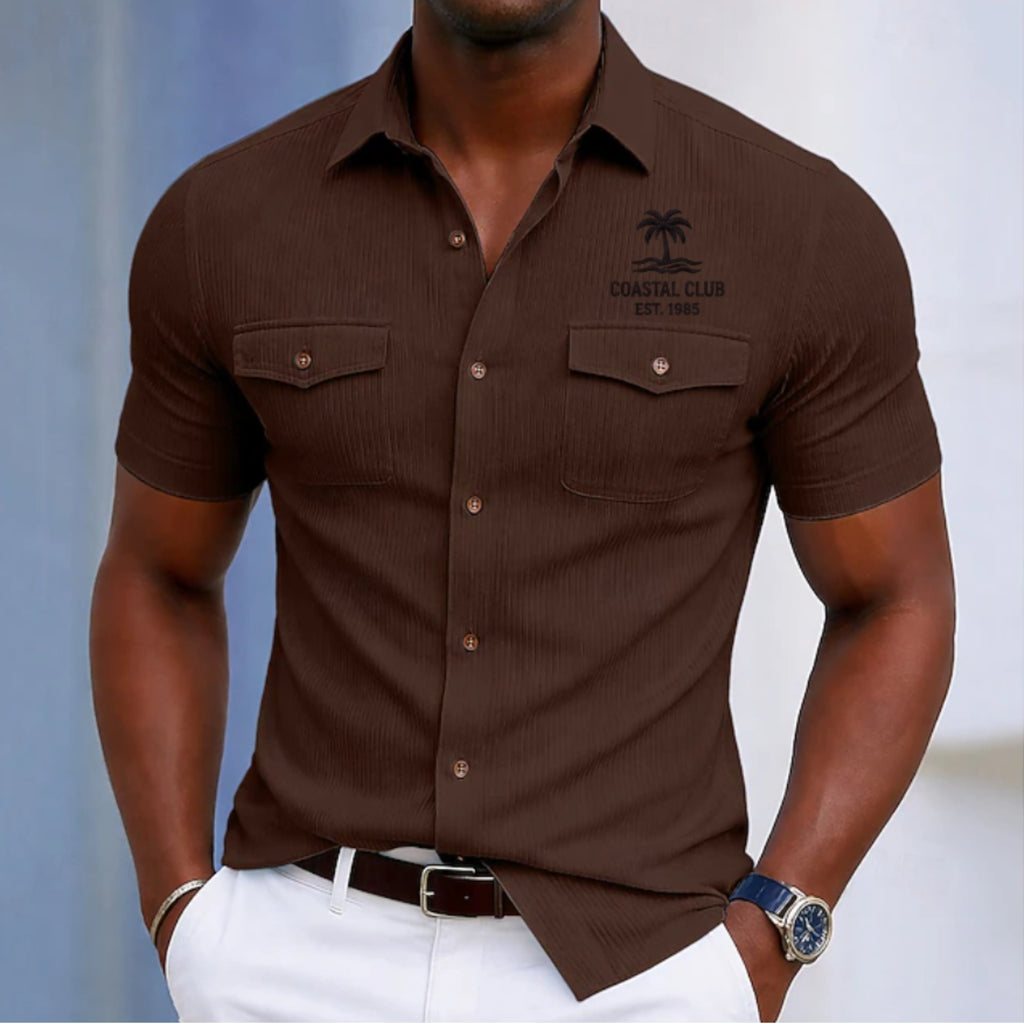 Men's Shirt Casual Shirt Corduroy Shirt Button Up Shirt