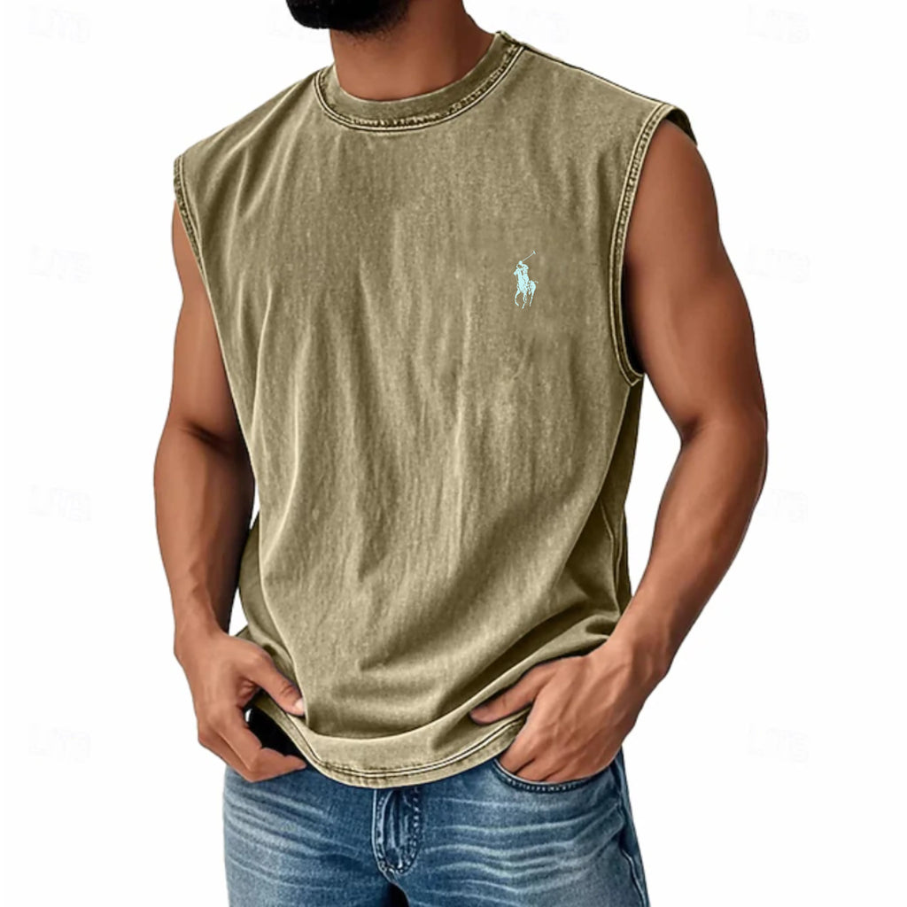 Men's Tank Top Undershirt Sleeveless Shirt Sleeveless Crew Neck Summer Plain Fashion Classic