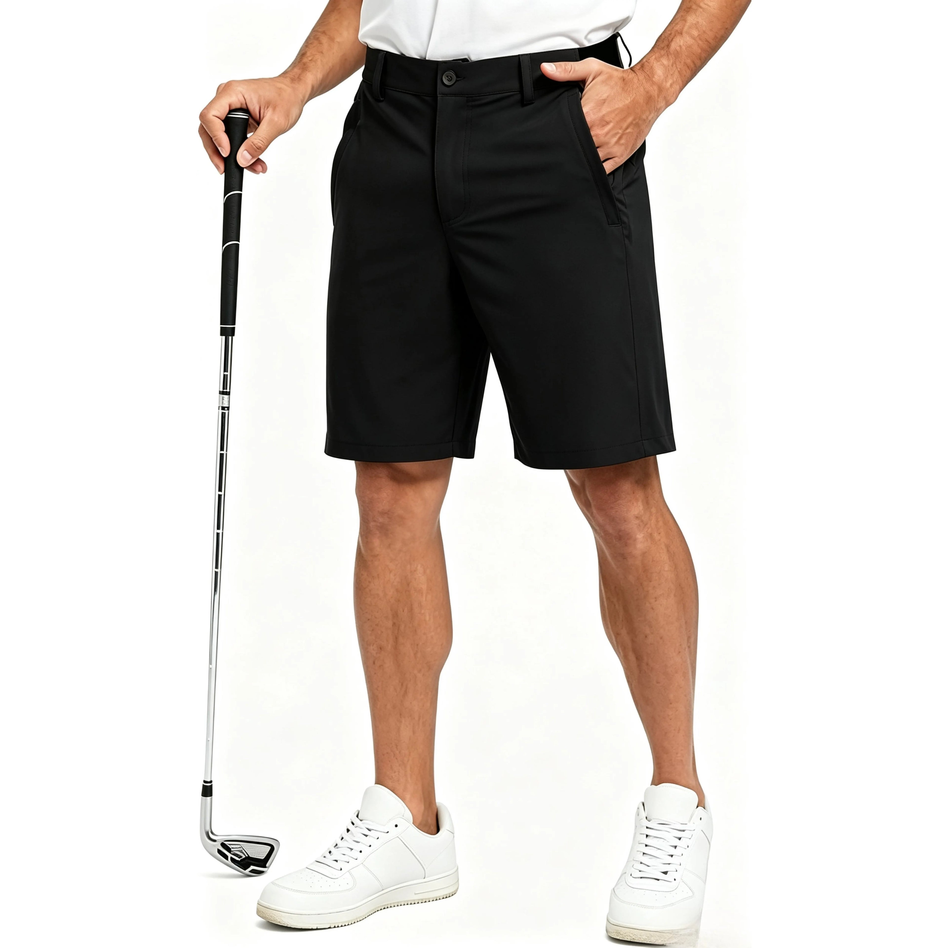 Men's Golf Work Shorts Stretch Waistband Dry Fit