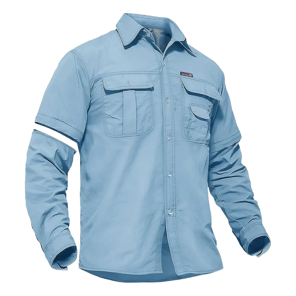 TACVASEN Men's Convertible Long Sleeve Fishing Shirts Lightweight Quick Dry