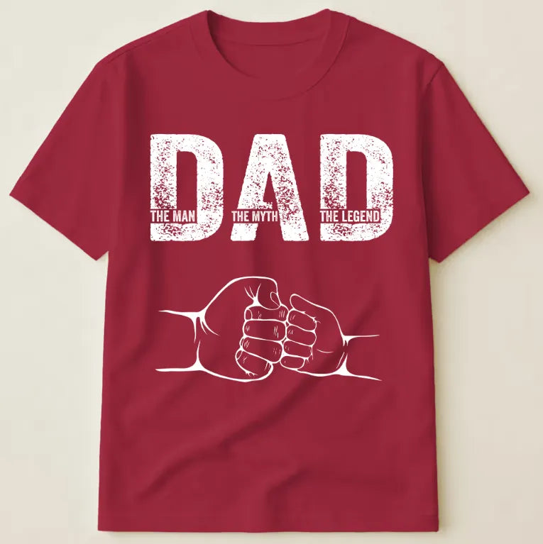 Father's Day Gifts, Dad The Man The Myth The Legend - Personalized Shirt Father's Day