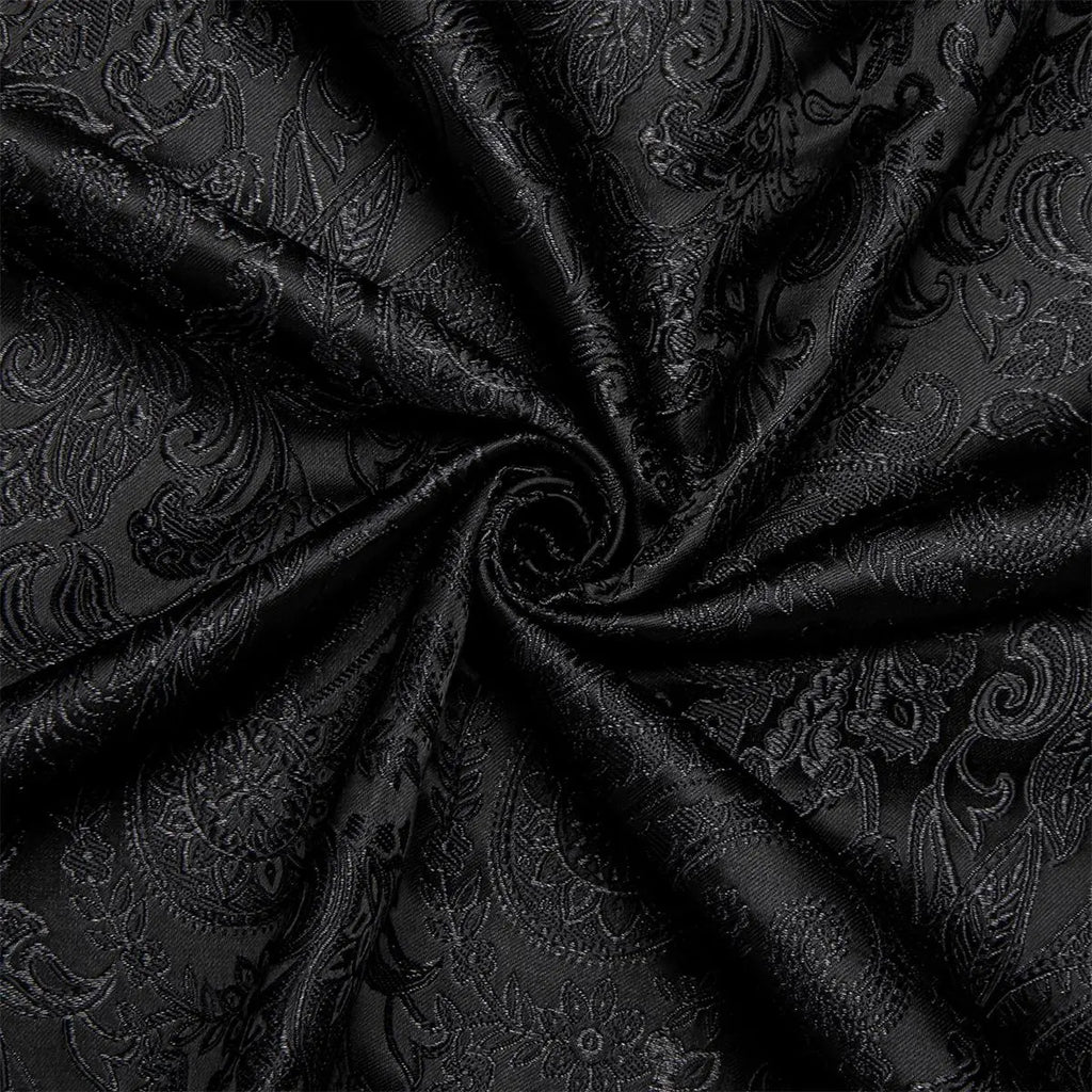 AILISUS Black Men's Paisley Shirt Business Sunscreen Anti-wrinkle Formal Shirt Button Shirt Simple Commuter Men's Summer Tops Casual Longsleeves Casual Soft Fit