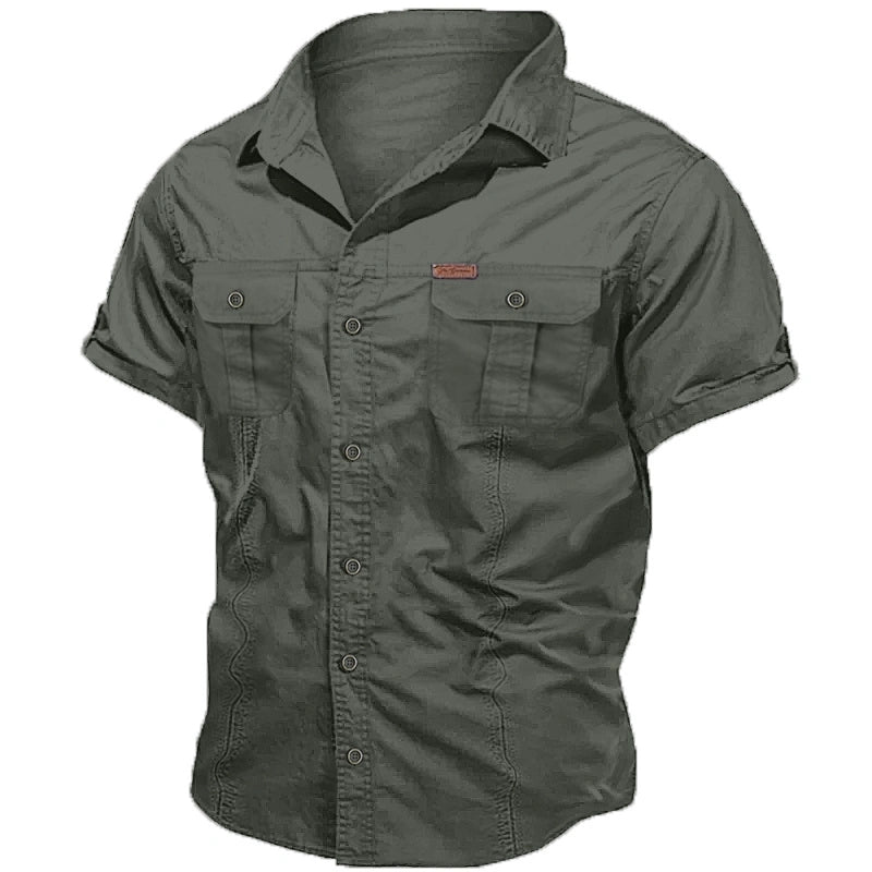 Men's shirts, work shirts, button-down shirts, utility shirts, casual shirts, suitable for holiday outings