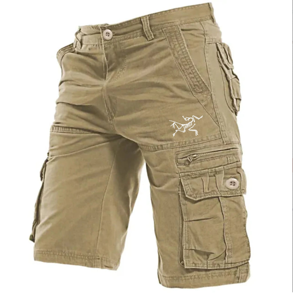 Men's Cargo Shorts Hiking Shorts Zipper Pocket Flap Pocket Plain