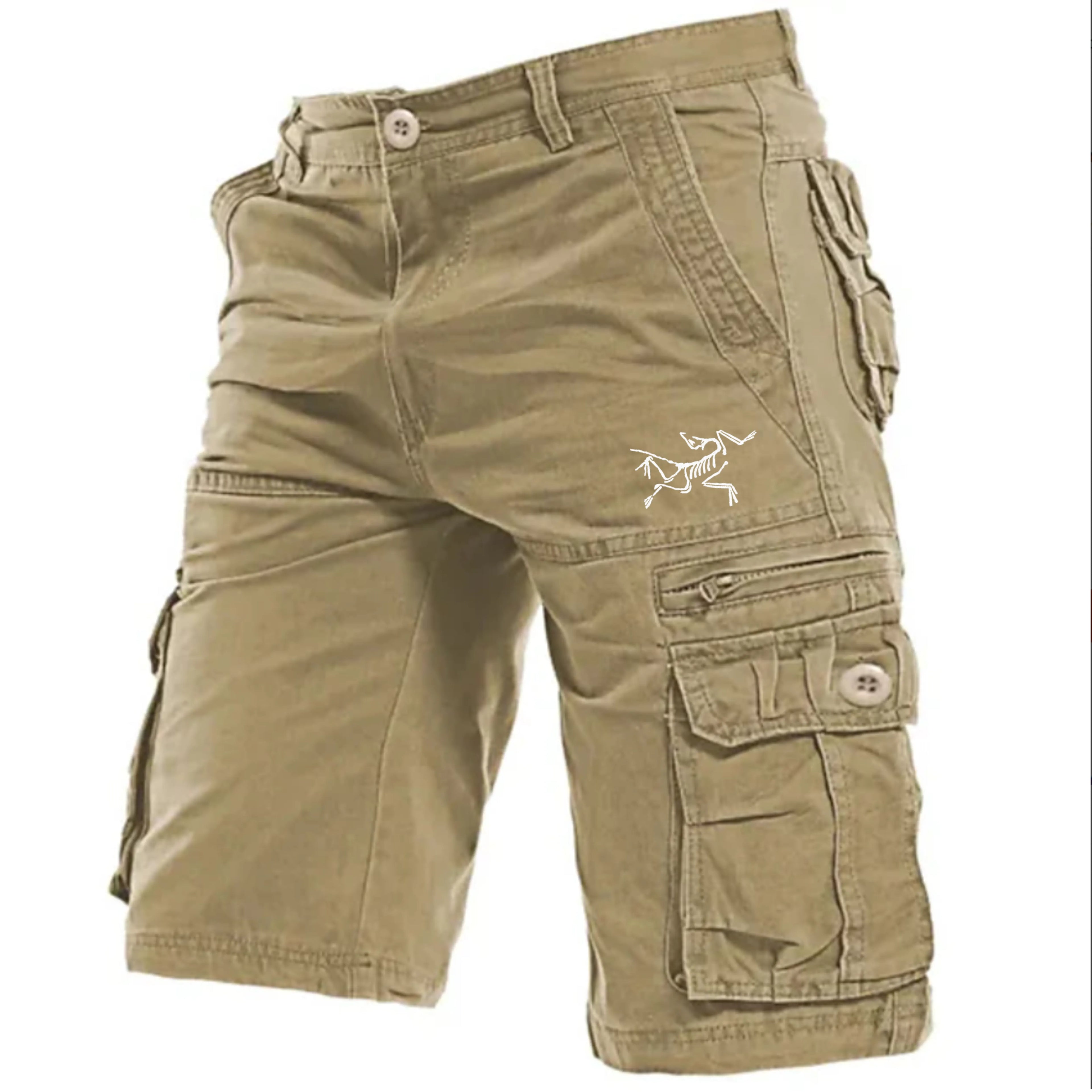 Men's Cargo Shorts Hiking Shorts Zipper Pocket Flap Pocket Plain