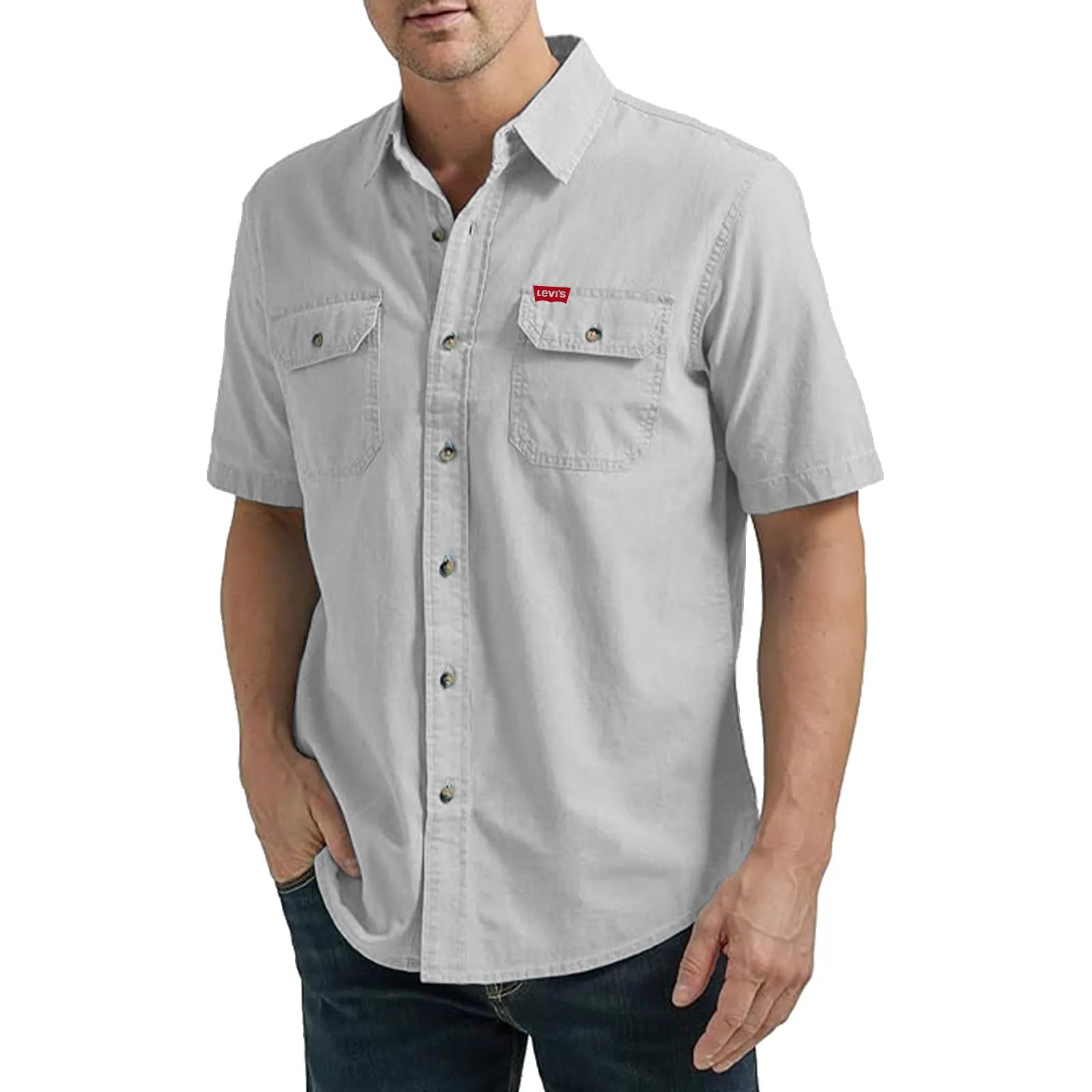 Wrangler Authentics Men's Short Sleeve Classic Woven Shirt