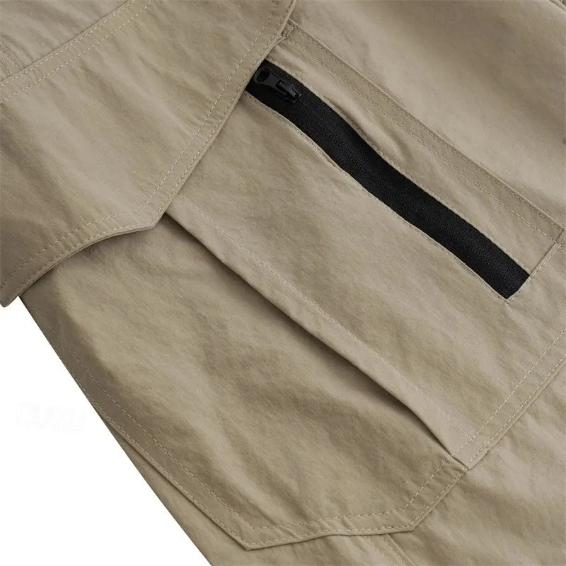 Men's Tactical Shorts Cargo Shorts Zipper Pocket Plain