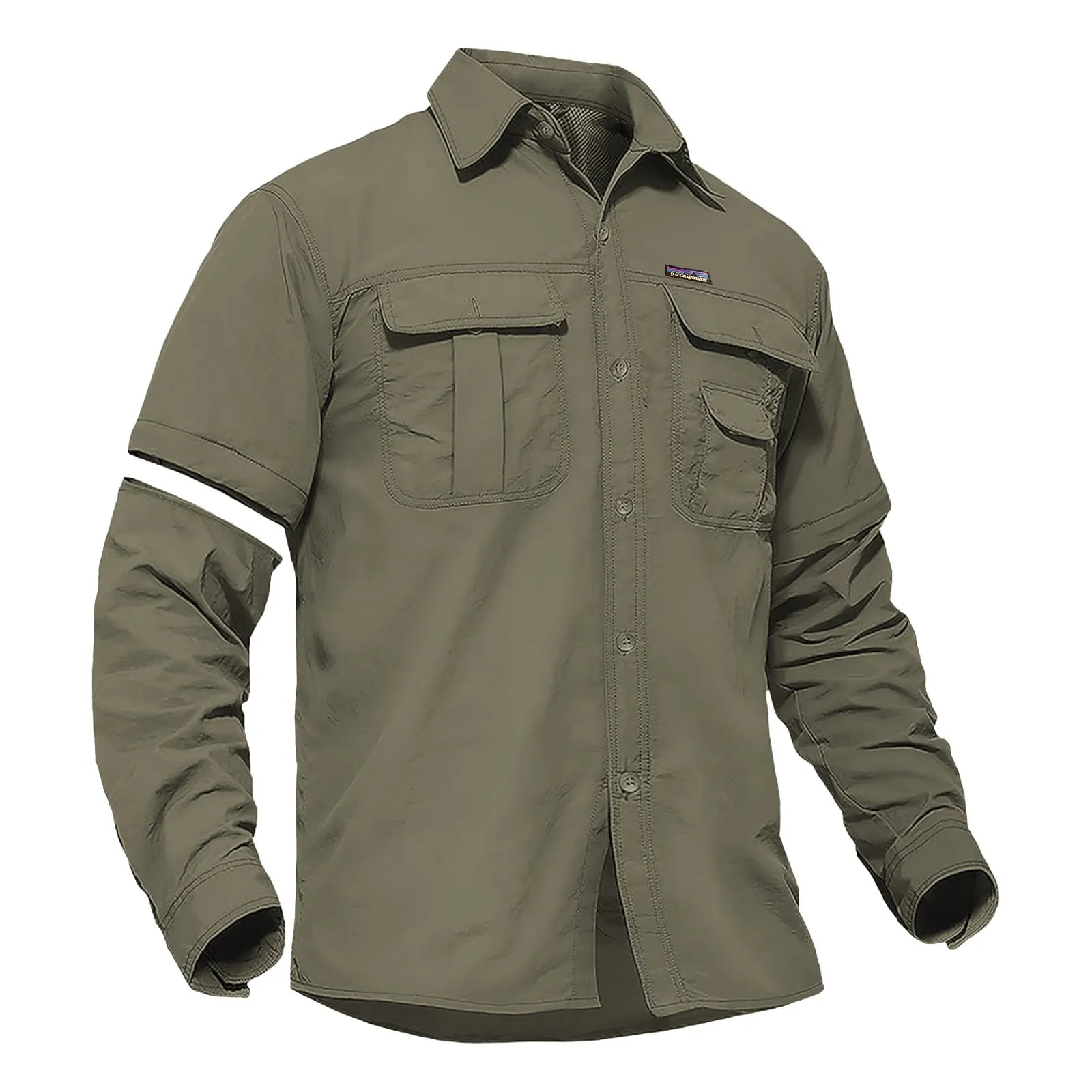 TACVASEN Men's Convertible Long Sleeve Fishing Shirts Lightweight Quick Dry