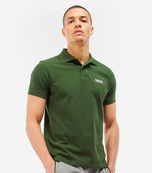 BARBOUR INTERNATIONAL ESSENTIAL POLO KOMBU GREEN